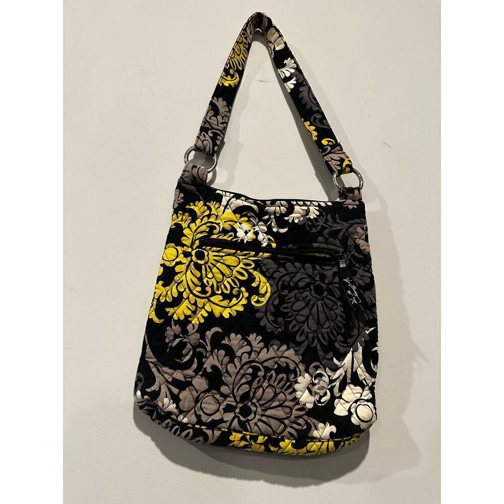 Vera Bradley Quilted Crossbody Purse Paisley Baroque Boho Classic Black Bag - Picture 2 of 9